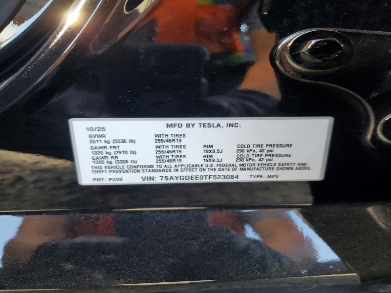 Продаж на аукціоні авто 2026 Tesla Model Y, vin: 7SAYGDEE0TF523084, номер лоту: 58136856