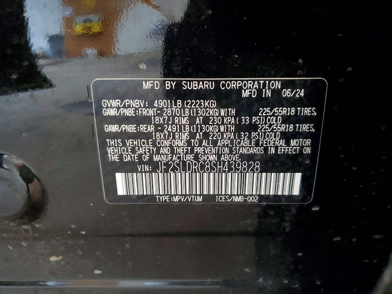 Aukcja sprzedaży 2025 Subaru Forester, vin: JF2SLDRC8SH439828, numer aukcji: 58112066