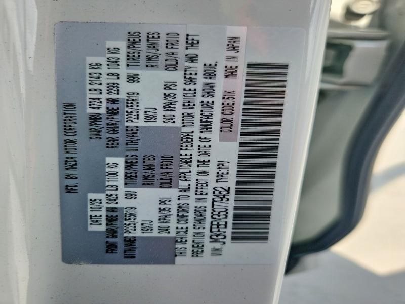 58059586 :رقم المزاد ، JM3KFBEM3S0779452 vin ، 2025 Mazda Cx-5 مزاد بيع