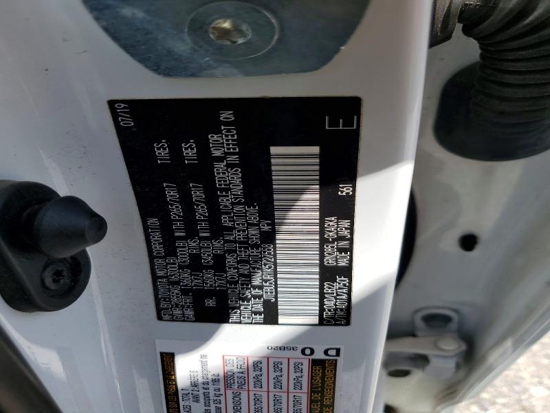 58557806 :رقم المزاد ، JTEBU5JR1K5727558 vin ، 2019 Toyota 4runner مزاد بيع