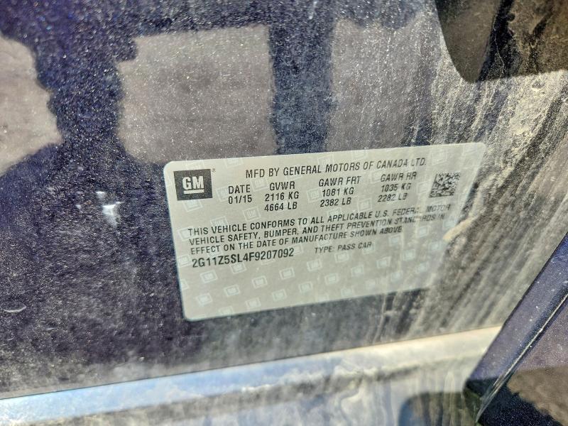 2015 Chevrolet Impala მანქანა იყიდება აუქციონზე, vin: 2G11Z5SL4F9207092, აუქციონის ნომერი: 58027846