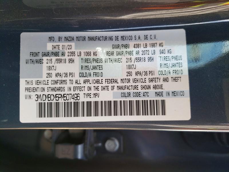 Продажа на аукционе авто 2023 Mazda Cx-30, vin: 3MVDMBCM5PM507496, номер лота: 55980476