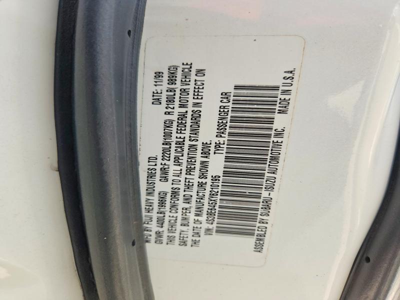 Aukcja sprzedaży 2000 Subaru Legacy, vin: 4S3BE645XY6210195, numer aukcji: 58323376