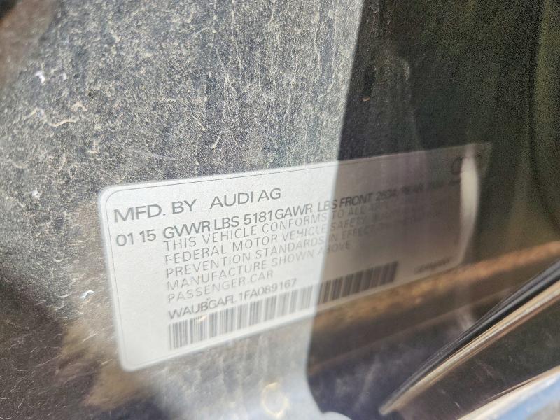 55915546 :رقم المزاد ، WAUBGAFL1FA089167 vin ، 2015 Audi S4 مزاد بيع