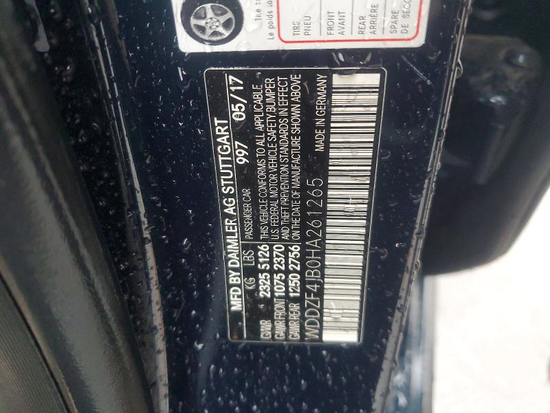 Продаж на аукціоні авто 2017 Mercedes-benz E, vin: WDDZF4JB0HA261265, номер лоту: 55316846