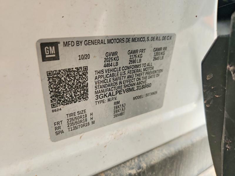 57762196 :رقم المزاد ، 3GKALPEV8ML318860 vin ، 2021 Gmc Terrain مزاد بيع