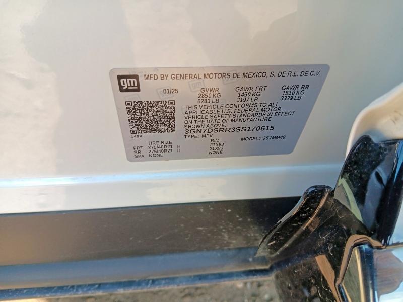 2025 Chevrolet Equinox მანქანა იყიდება აუქციონზე, vin: 3GN7DSRR3SS170615, აუქციონის ნომერი: 54611036