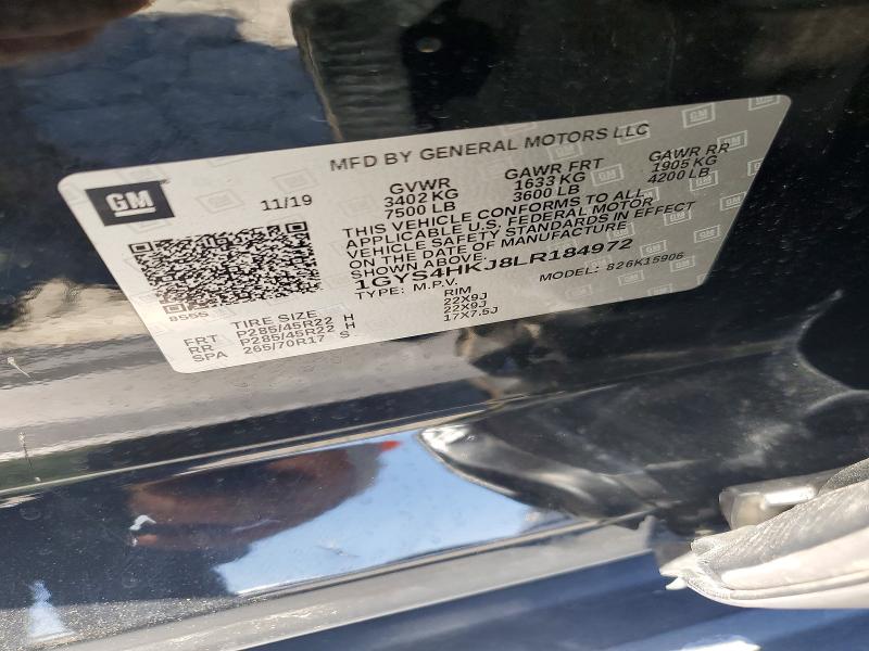 Продажа на аукционе авто 2020 Cadillac Escalade, vin: 1GYS4HKJ8LR184972, номер лота: 57555806