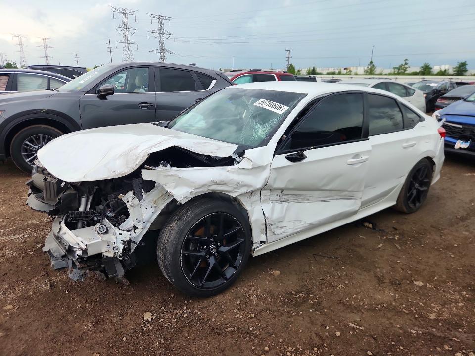 56760606 :رقم المزاد ، 2HGFE2F54NH541244 vin ، 2022 Honda Civic مزاد بيع