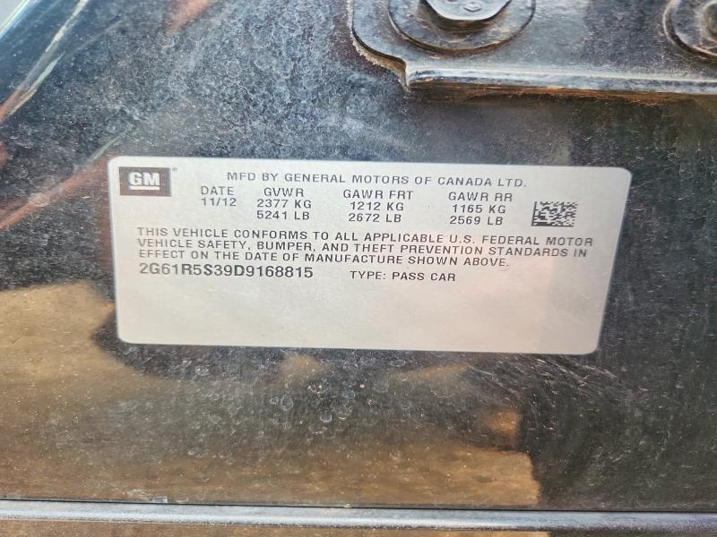 Aukcja sprzedaży 2013 Cadillac Xts, vin: 2G61R5S39D9168815, numer aukcji: 58834336