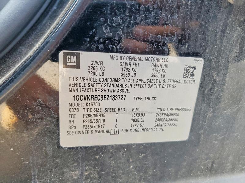 Продажа на аукционе авто 2014 Chevrolet Silverado, vin: 1GCVKREC3EZ183727, номер лота: 57998346
