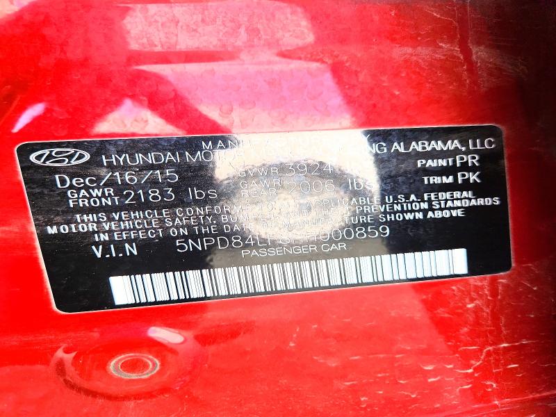 Aukcja sprzedaży 2017 Hyundai Elantra, vin: 5NPD84LF8HH000859, numer aukcji: 59117146