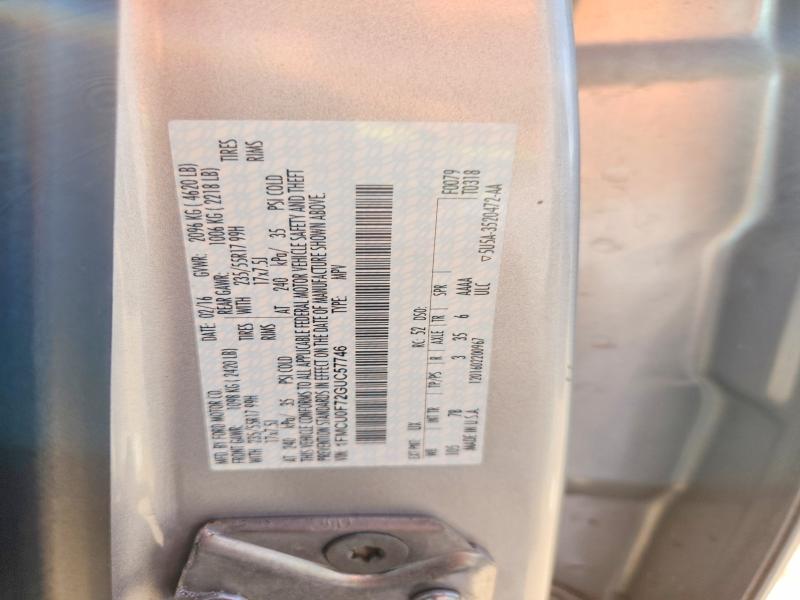 58464186 :رقم المزاد ، 1FMCU0F72GUC57746 vin ، 2016 Ford Escape مزاد بيع