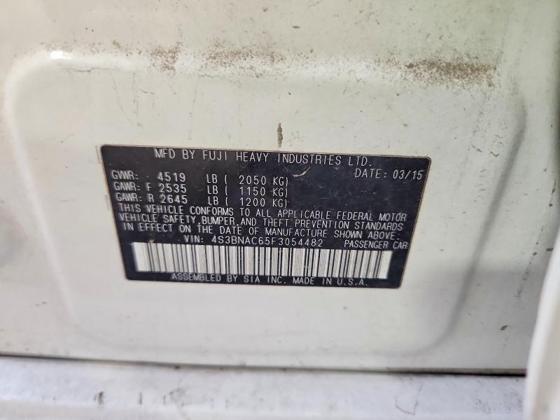 Продажа на аукционе авто 2015 Subaru Legacy, vin: 4S3BNAC65F3054482, номер лота: 58702676
