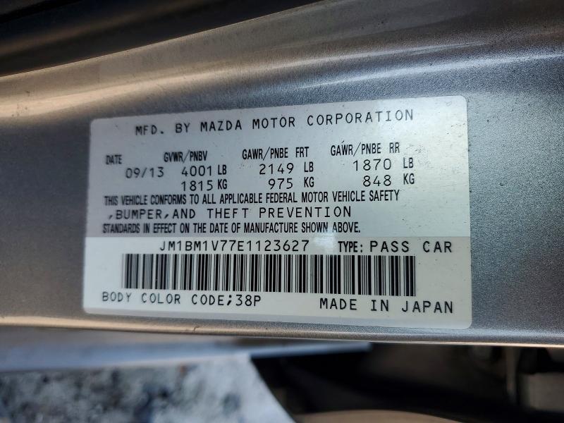 Продажа на аукционе авто 2014 Mazda 3, vin: JM1BM1V77E1123627, номер лота: 56794666
