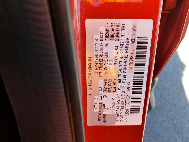 Aukcja sprzedaży 2016 Mazda Cx-5, vin: JM3KE4DY8G0777240, numer aukcji: 57396786