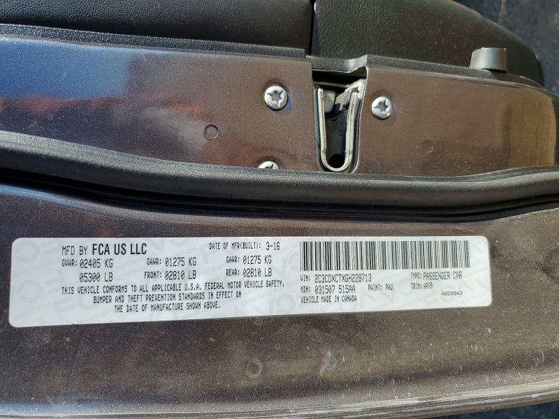 57712236 :رقم المزاد ، 2C3CDXCTXGH228713 vin ، 2016 Dodge Charger مزاد بيع