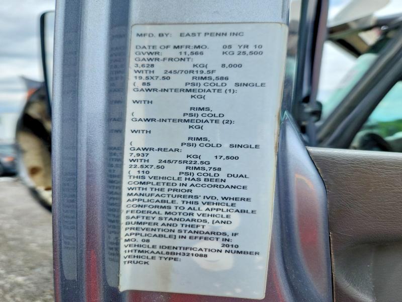 Продажа на аукционе авто 2011 International 4000, vin: 1HTMKAAL8BH321088, номер лота: 58387876