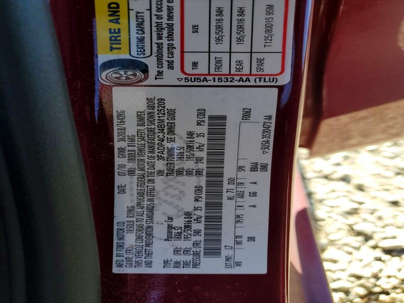 Продажа на аукционе авто 2011 Ford Fiesta, vin: 3FADP4CJ4BM125209, номер лота: 57753456