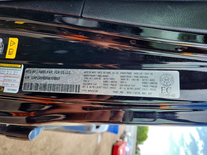 2024 Jeep Wrangler მანქანა იყიდება აუქციონზე, vin: 1C4PJXEN8RW199897, აუქციონის ნომერი: 58949846