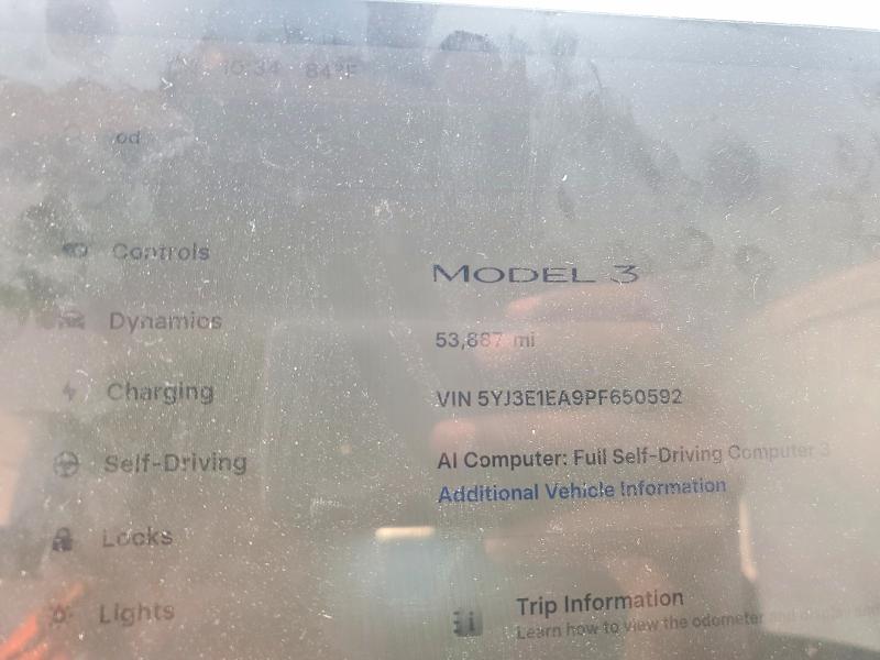 Продажа на аукционе авто 2023 Tesla Model 3, vin: 5YJ3E1EA9PF650592, номер лота: 56712216