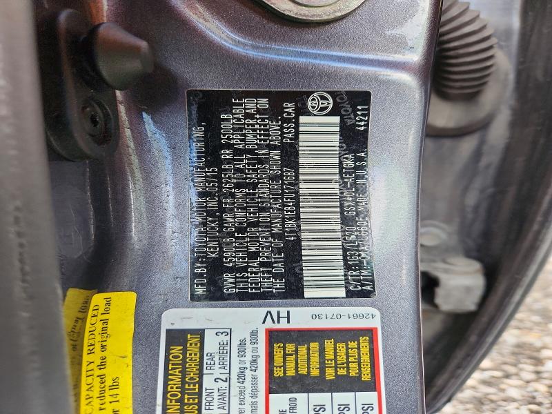 2015 Toyota Avalon მანქანა იყიდება აუქციონზე, vin: 4T1BK1EB4FU171687, აუქციონის ნომერი: 54623226