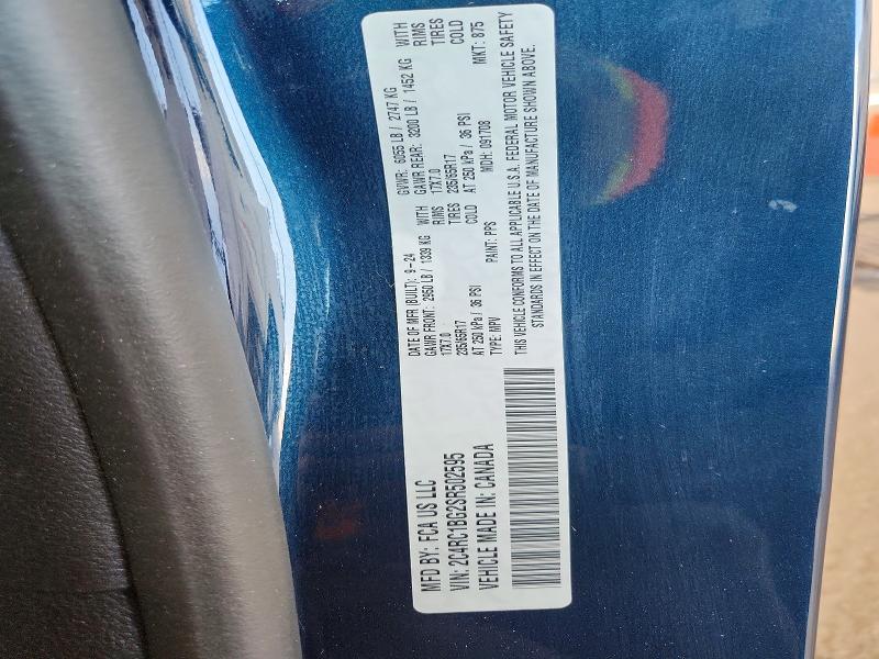 Продаж на аукціоні авто 2025 Chrysler Pacifica, vin: 2C4RC1BG2SR502595, номер лоту: 55600376
