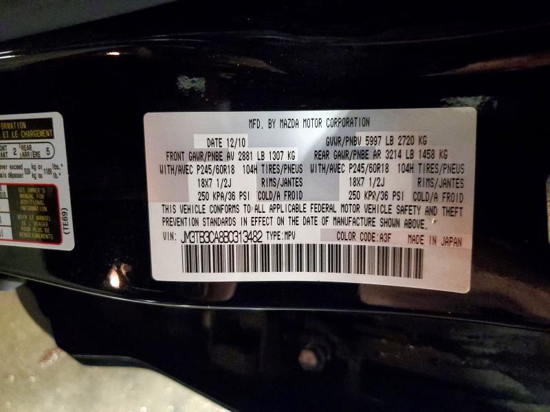 Продажа на аукционе авто 2011 Mazda Cx-9, vin: JM3TB3CA8B0313482, номер лота: 59152606