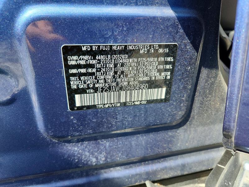 Продажа на аукционе авто 2016 Subaru Forester, vin: JF2SJAVC7GH404960, номер лота: 56277836