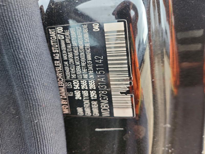 55284686 :رقم المزاد ، WDBNG78J31A151142 vin ، 2001 Mercedes-benz 600-class مزاد بيع