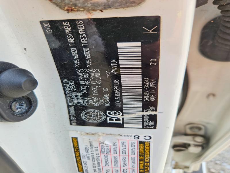2021 Toyota 4runner მანქანა იყიდება აუქციონზე, vin: JTEKU5JR9M5893586, აუქციონის ნომერი: 58771866