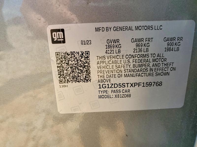 Продаж на аукціоні авто 2023 Chevrolet Malibu, vin: 1G1ZD5STXPF159768, номер лоту: 56101486