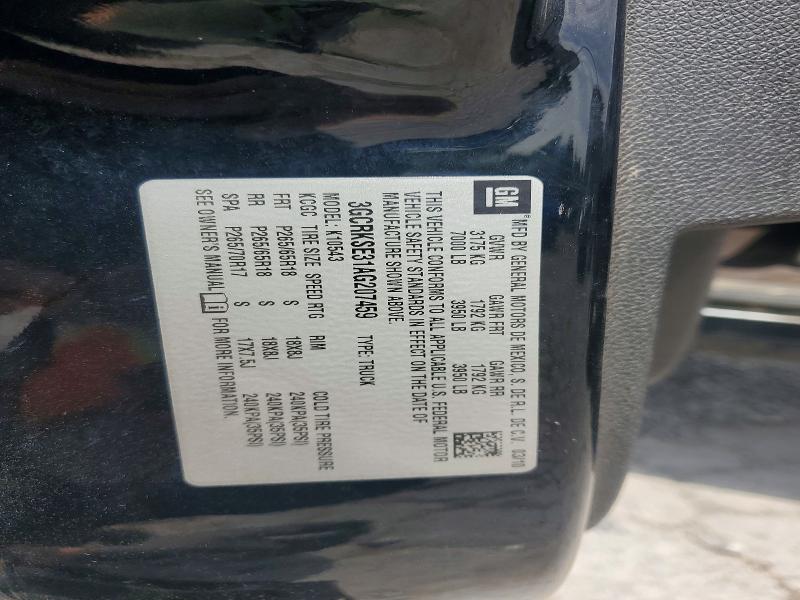 2010 Chevrolet Silverado მანქანა იყიდება აუქციონზე, vin: 3GCRKSE31AG207459, აუქციონის ნომერი: 59169586