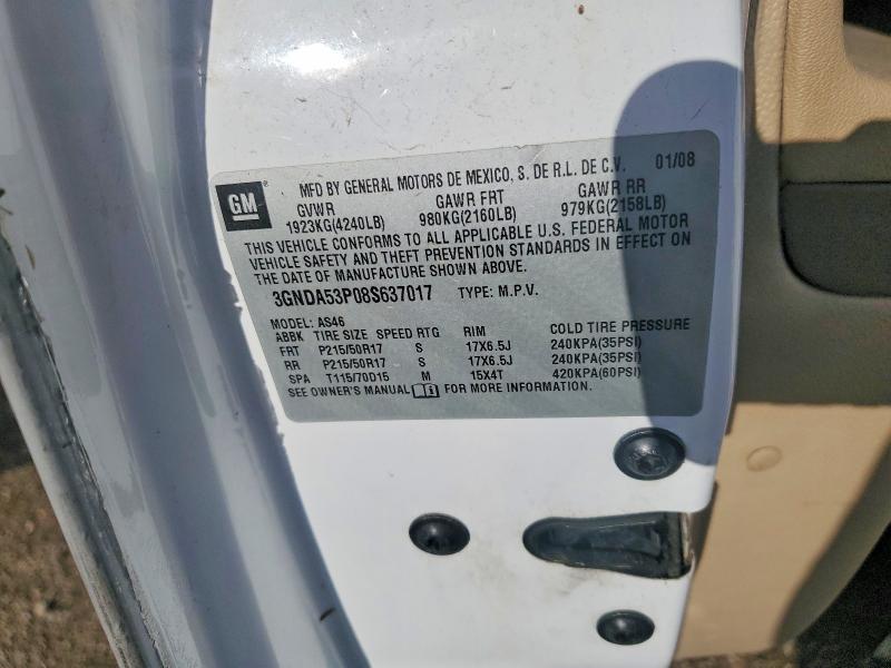 Продажа на аукционе авто 2008 Chevrolet Hhr, vin: 3GNDA53P08S637017, номер лота: 57420526