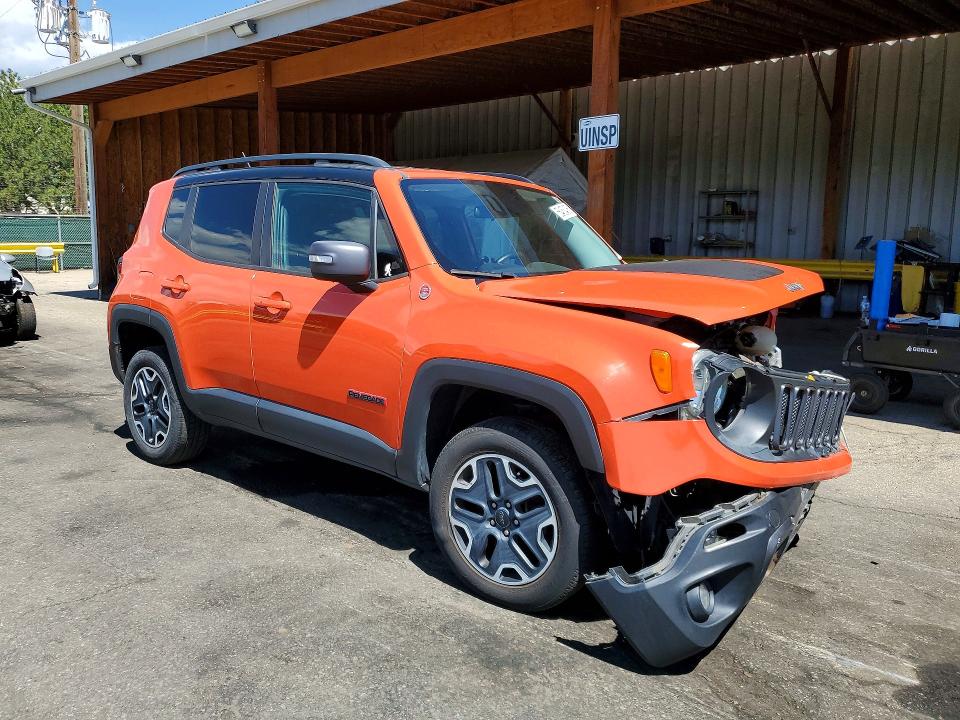 2017 Jeep Renegade მანქანა იყიდება აუქციონზე, vin: ZACCJBCB8HPE52464, აუქციონის ნომერი: 56453406