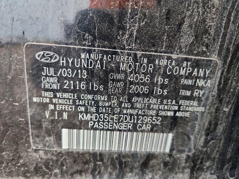 Продажа на аукционе авто 2013 Hyundai Elantra Gt, vin: KMHD35LE7DU129652, номер лота: 57697876