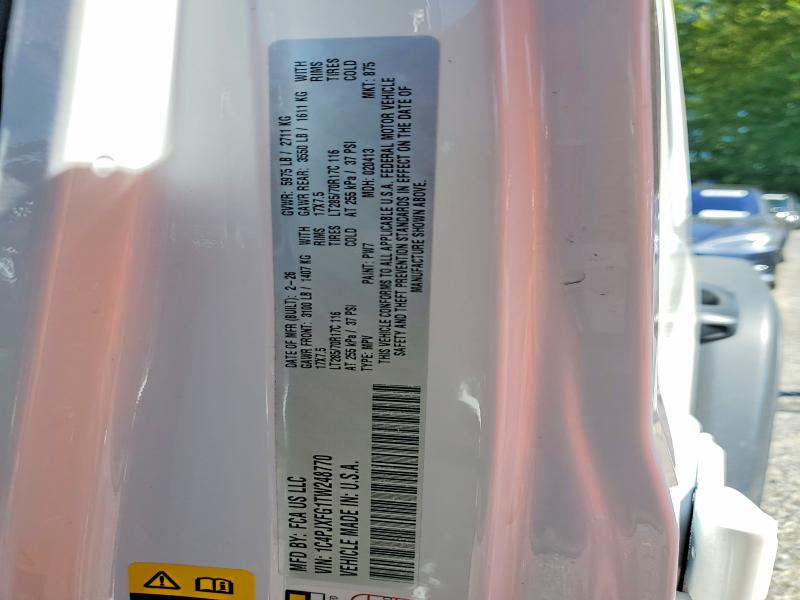Продажа на аукционе авто 2026 Jeep Wrangler, vin: 1C4PJXFG1TW248770, номер лота: 57200676