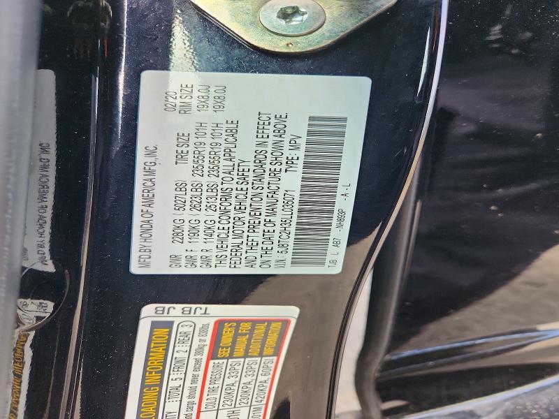Aukcja sprzedaży 2020 Acura Rdx, vin: 5J8TC2H35LL035071, numer aukcji: 54989046