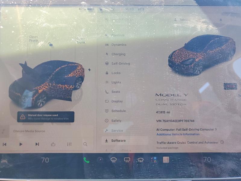 2023 Tesla Model Y მანქანა იყიდება აუქციონზე, vin: 7SAYGAEE9PF769748, აუქციონის ნომერი: 56813076
