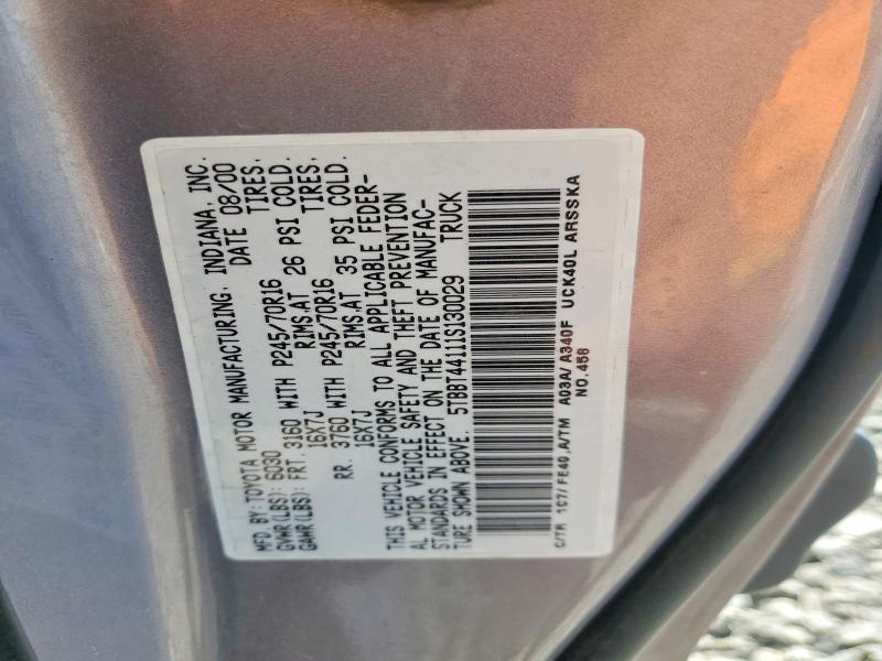 2001 Toyota Tundra მანქანა იყიდება აუქციონზე, vin: 5TBBT44111S130029, აუქციონის ნომერი: 57588976