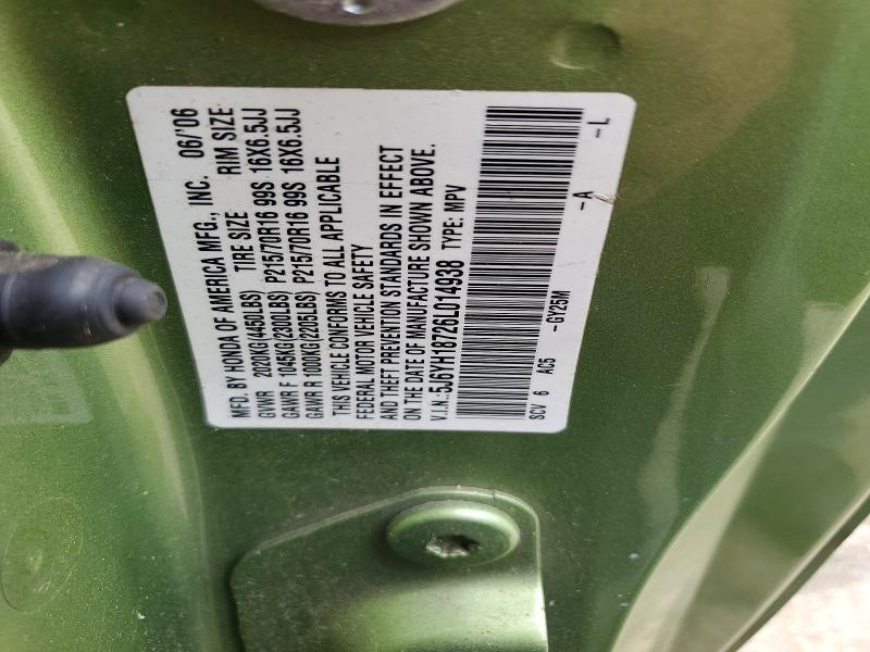 Aukcja sprzedaży 2006 Honda Element, vin: 5J6YH18726L014938, numer aukcji: 58842476