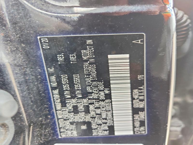 2020 Toyota Highlander მანქანა იყიდება აუქციონზე, vin: 5TDYZRAH6LS003519, აუქციონის ნომერი: 56877516