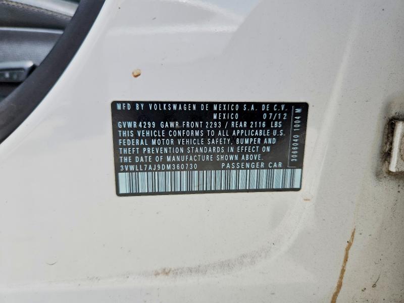 Продажа на аукционе авто 2013 Volkswagen Jetta, vin: 3VWLL7AJ9DM360730, номер лота: 57504556