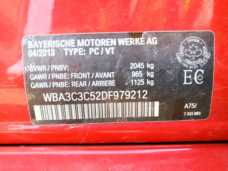 Продажа на аукционе авто 2013 Bmw 320, vin: WBA3C3C52DF979212, номер лота: 55710776