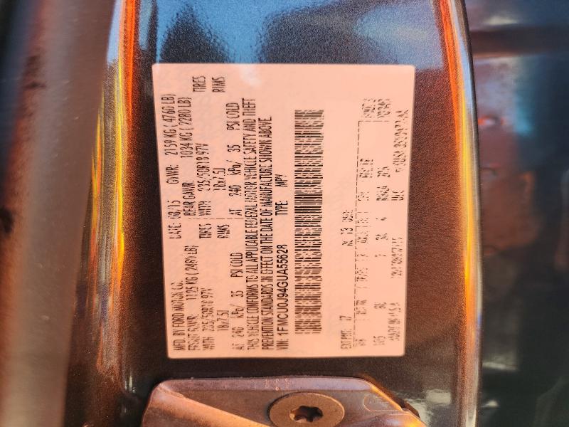 51520796 :رقم المزاد ، 1FMCU0J94GUA55628 vin ، 2016 Ford Escape مزاد بيع