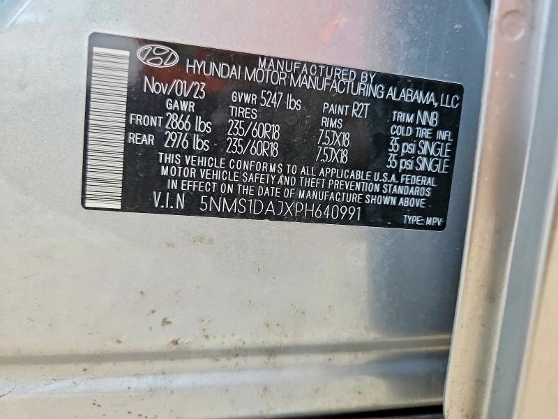 Продаж на аукціоні авто 2023 Hyundai Santa Fe, vin: 5NMS1DAJXPH640991, номер лоту: 57749726