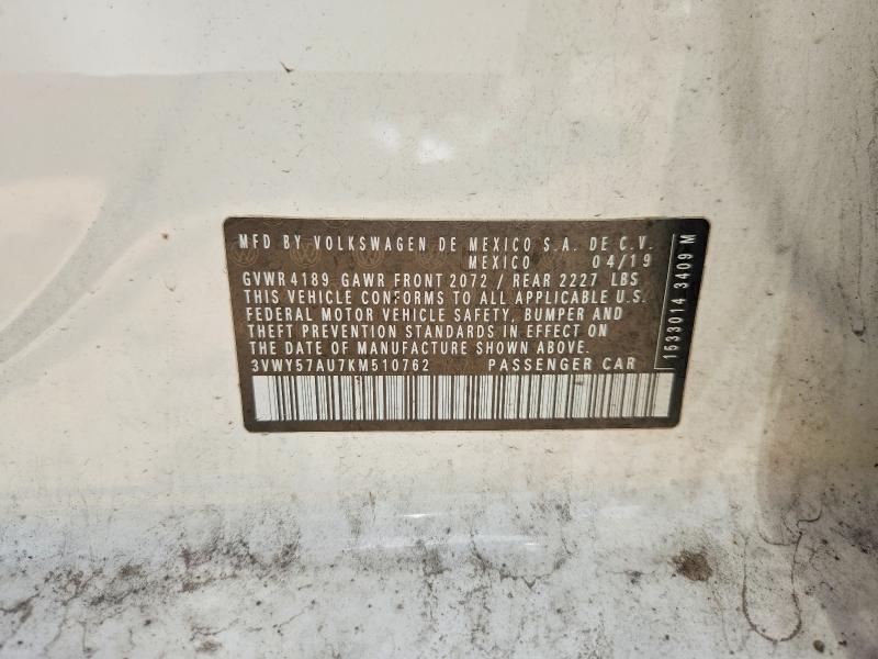 85454805 :رقم المزاد ، 3VWY57AU7KM510762 vin ، 2019 Volkswagen Golf Sportwagen مزاد بيع