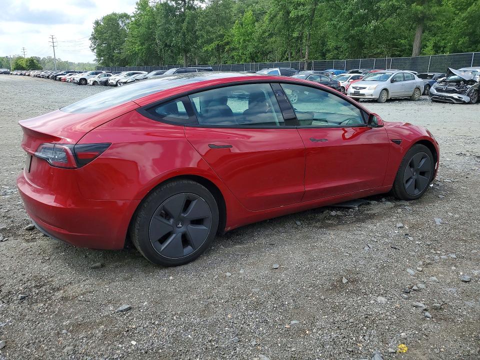 2022 Tesla Model 3 მანქანა იყიდება აუქციონზე, vin: 5YJ3E1EA1NF371005, აუქციონის ნომერი: 56888596