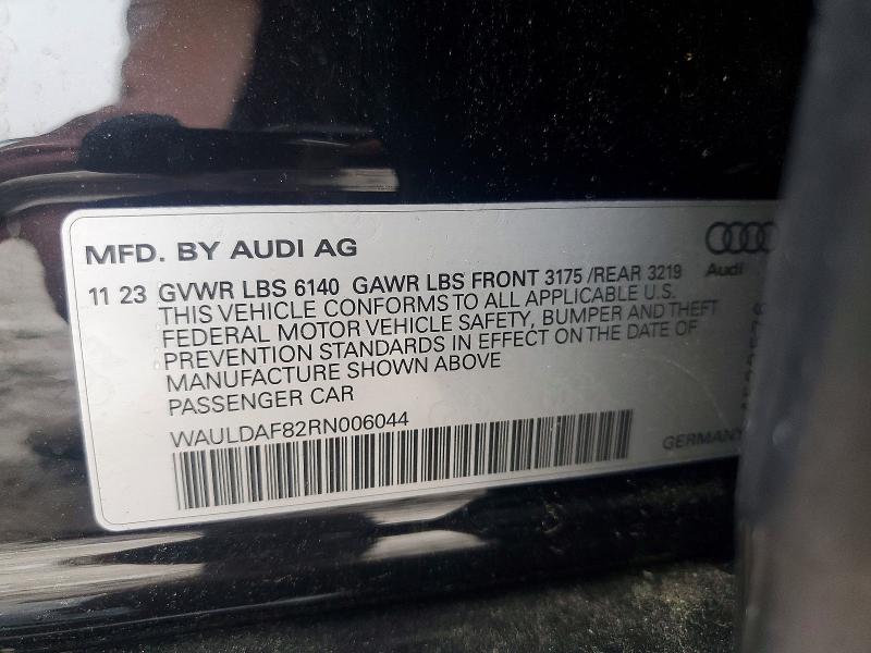 Aukcja sprzedaży 2024 Audi A8, vin: WAULDAF82RN006044, numer aukcji: 56761226