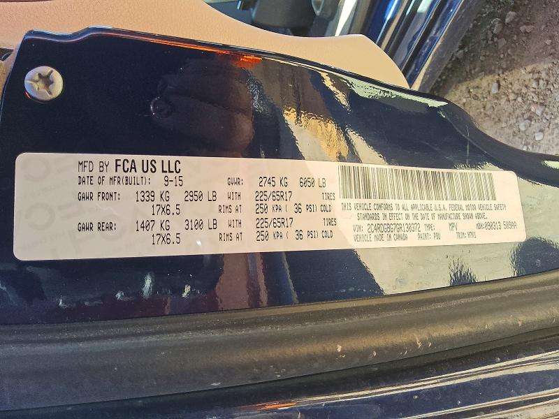 Aukcja sprzedaży 2016 Dodge Grand Caravan, vin: 2C4RDGBG7GR130372, numer aukcji: 59923366